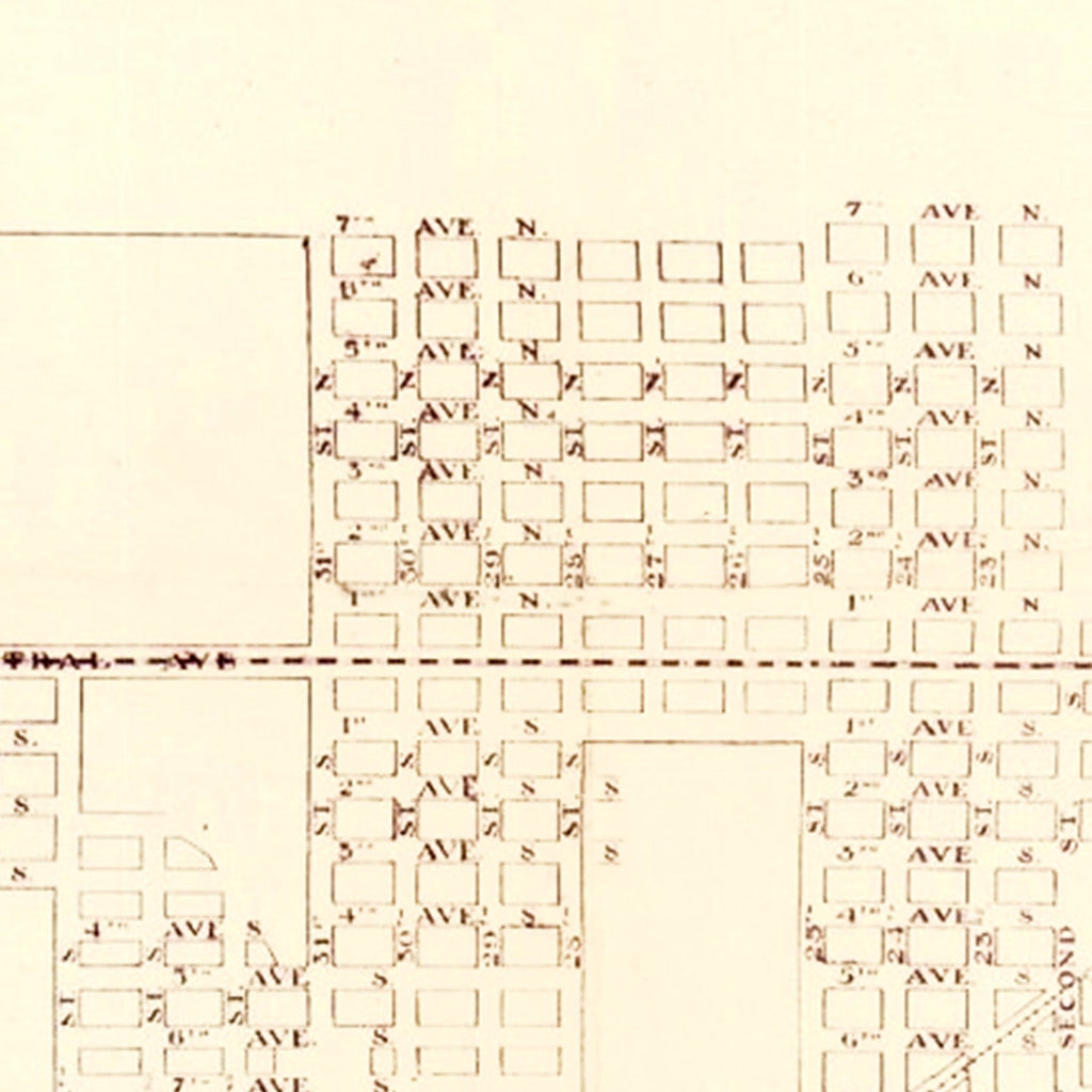 Vintage Map of St. Petersburg, Florida 1918