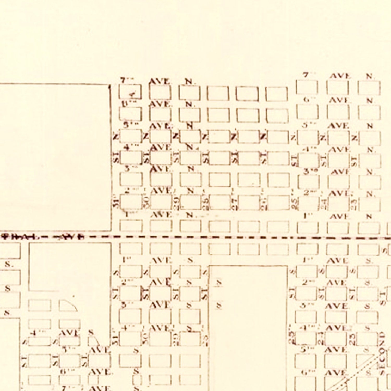 Vintage Map of St. Petersburg, Florida 1918