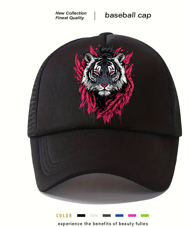 Tiger Design Colorful Trucker's Cap