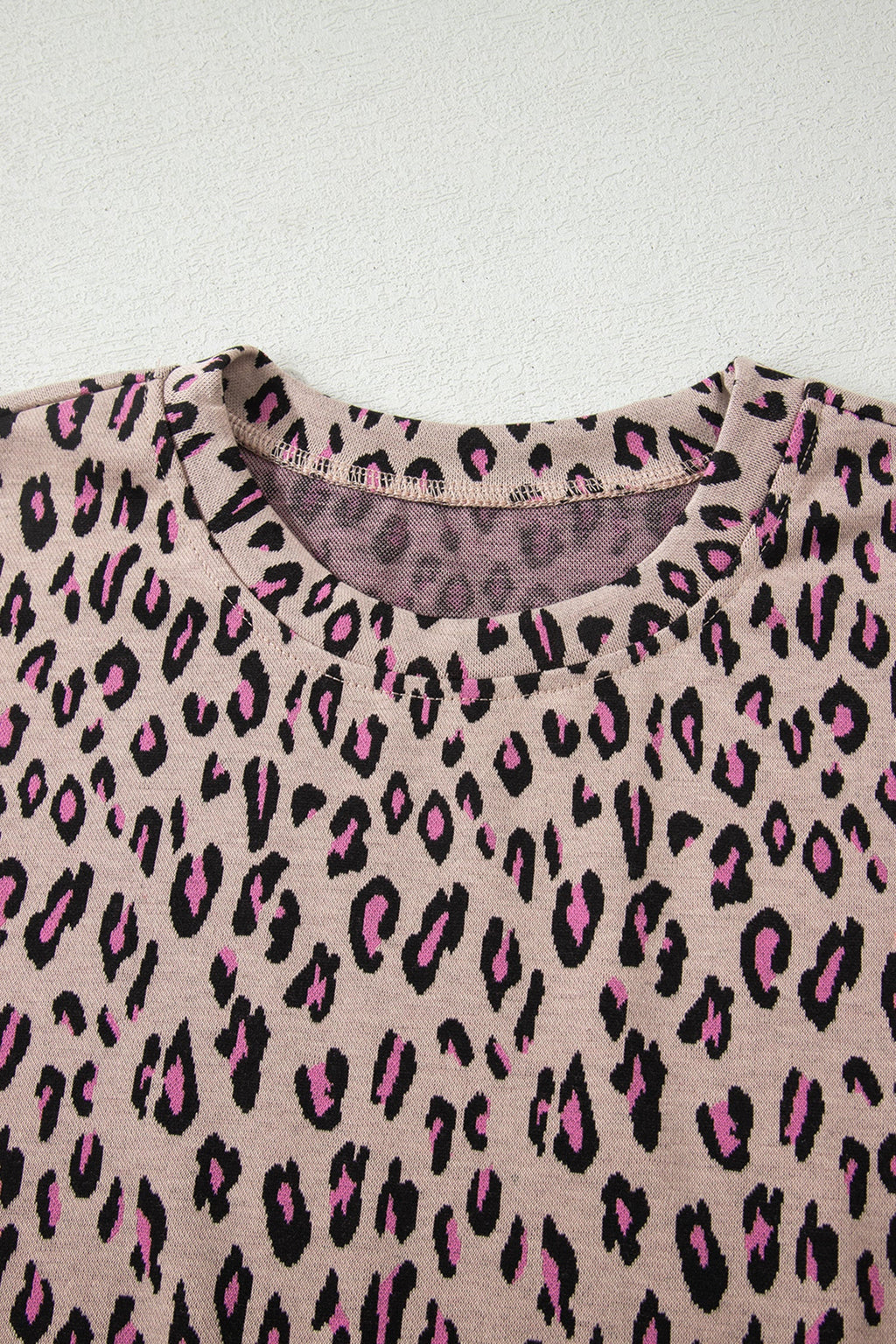 Leopard Short Sleeve Tee & Pants Set