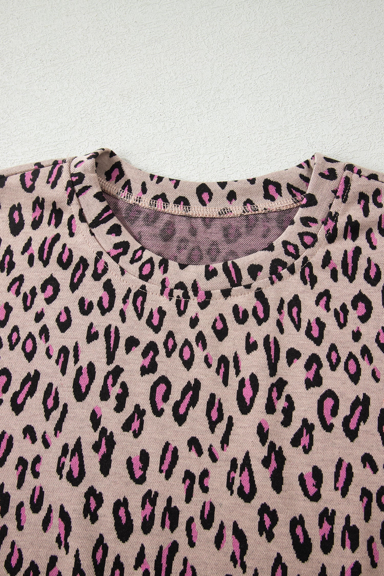 Leopard Short Sleeve Tee & Pants Set