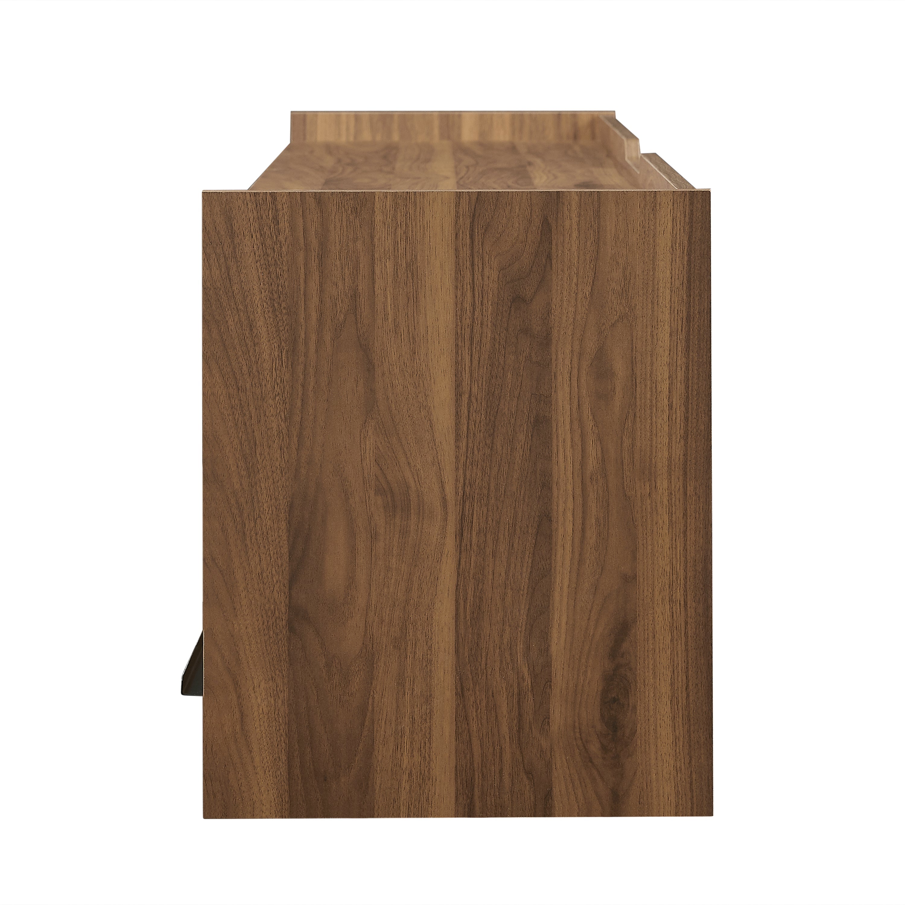 Mirod Modern TV Stand with Ample Storage,4 Drawer Design with Tempered Glass ,Built-in Charging Ports and Ambient LED Lighting ,Versatile for Any Decor Style