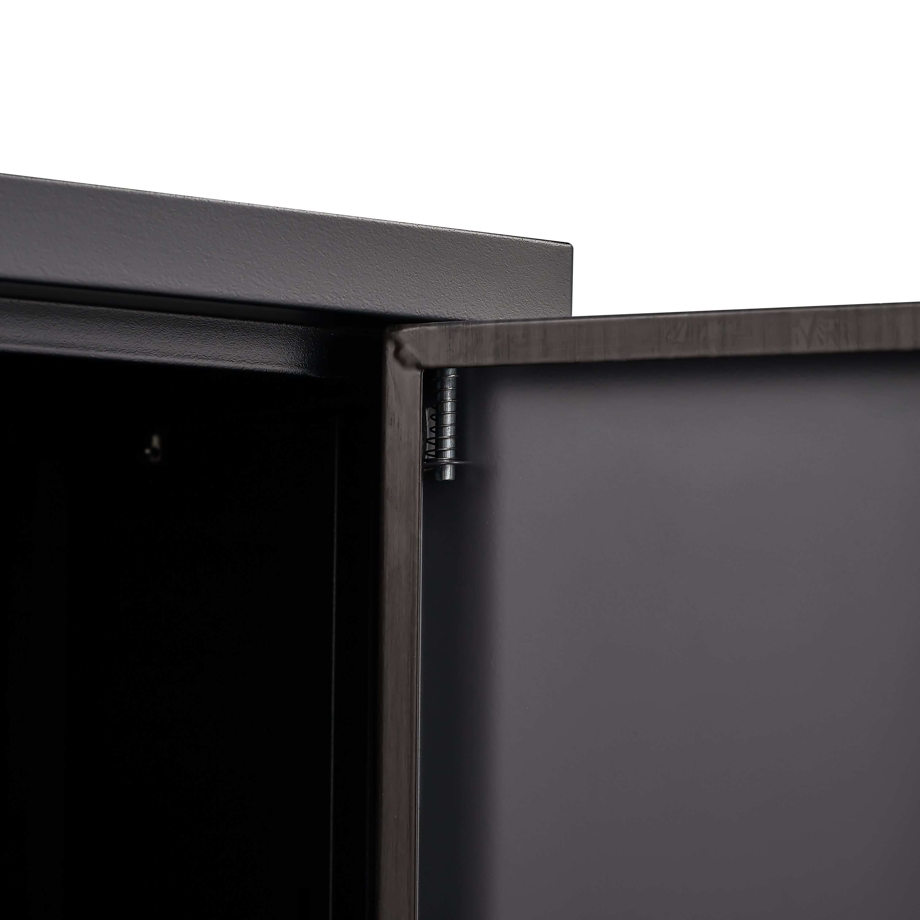 Metal Storage Cabinet with Locking Doors and Adjustable Shelf, Folding Filing Storage Cabinet , Folding Storage Locker Cabinet for Home Office,School,Garage, Black