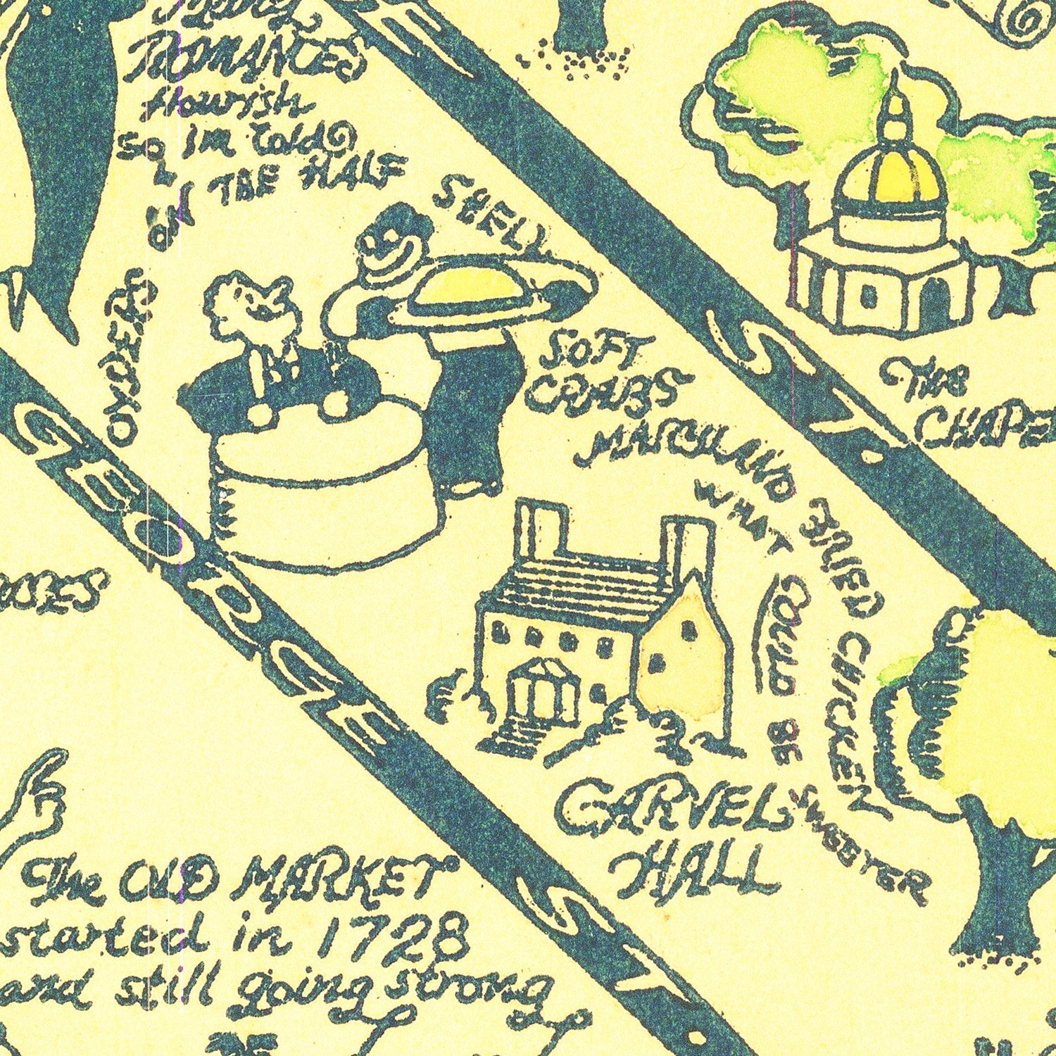 Vintage Map of Annapolis, Maryland 1932