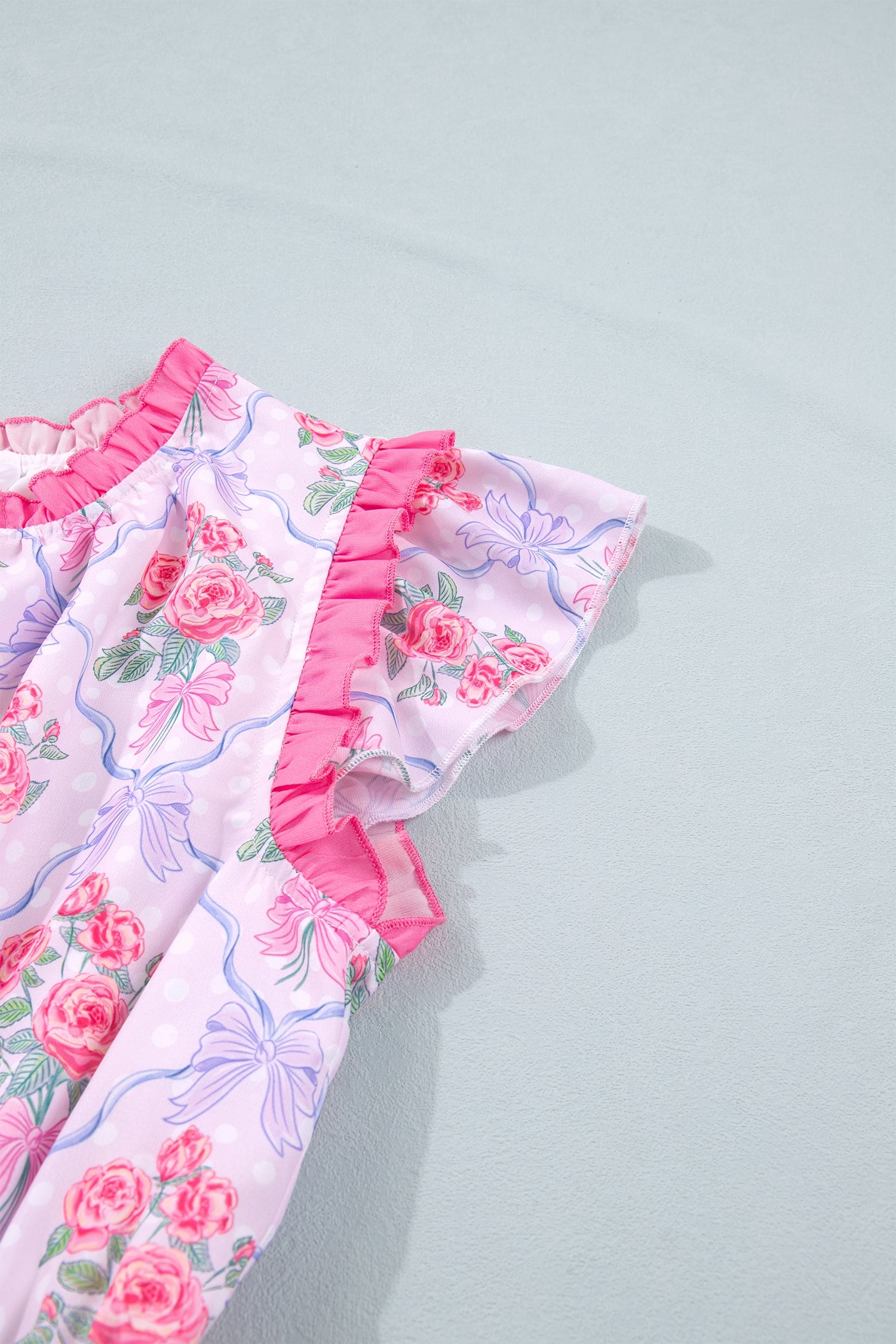 Floral Ruffle Tiered Sleeveless Mini Dress
