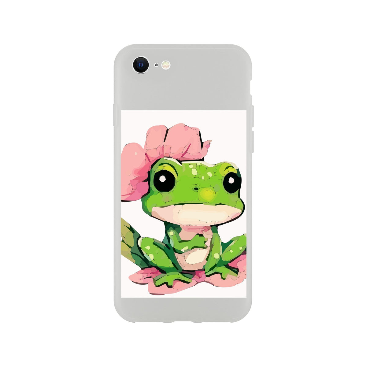 Green Frog on Lily Pad Flexi iPhone Case