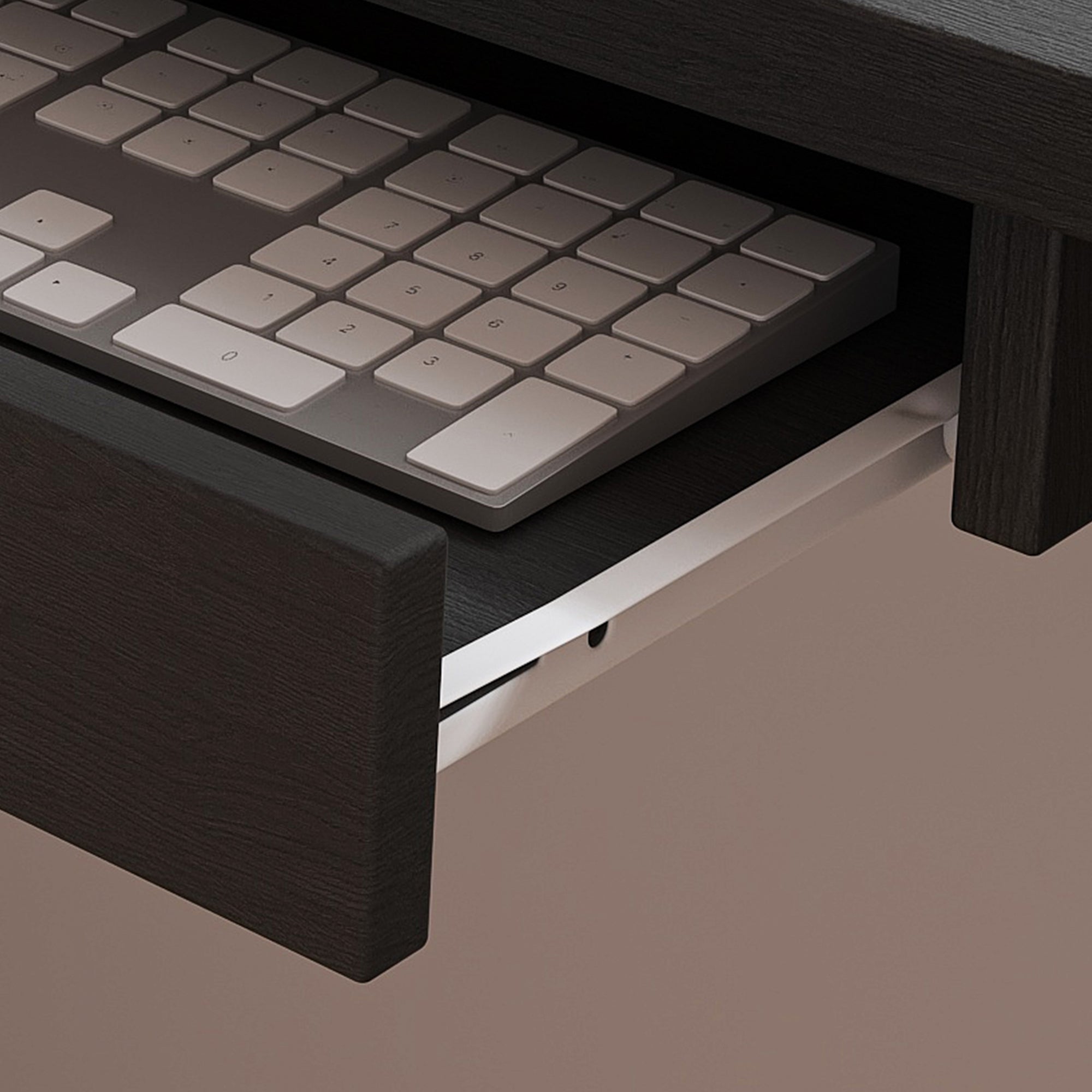 Black L-Shaped Computer Desk with Glass Cabinets, Built-In LED Lights, USB Charging Ports, and Keyboard Tray - Ergonomic Office Furniture for Home and Corporate Workspaces