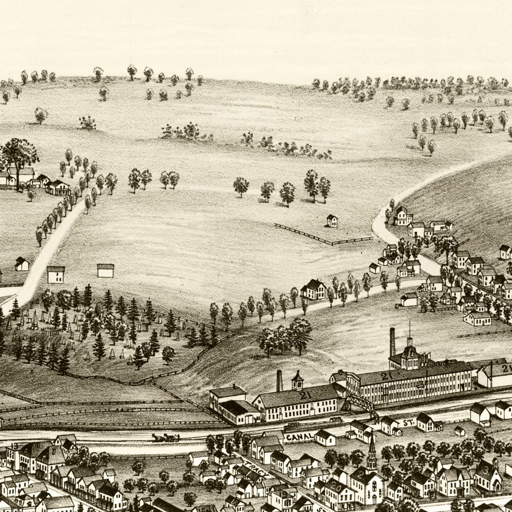 Vintage Map of Whitesboro, New York 1891