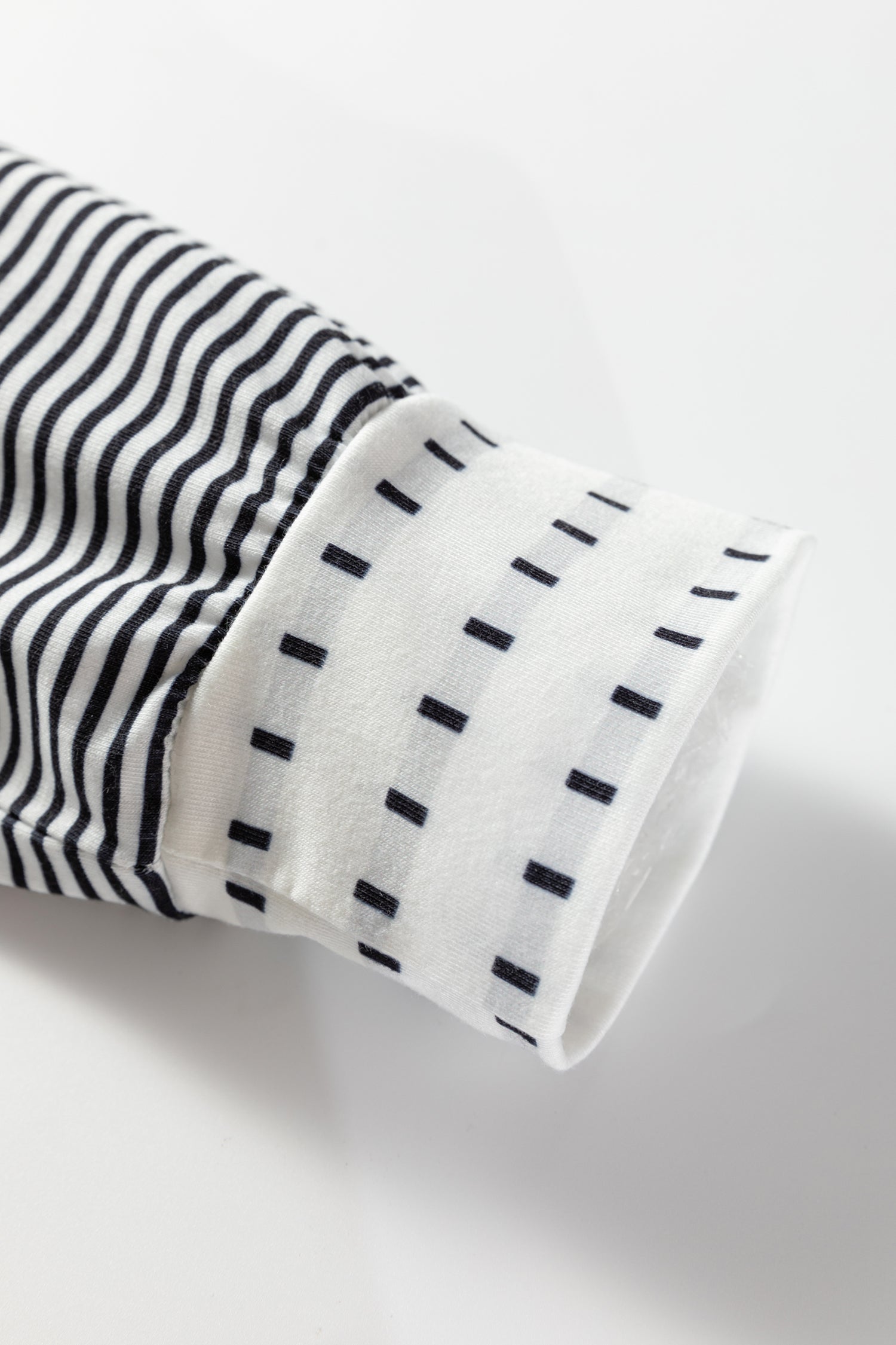 Stripe Raglan Patchwork Long Sleeve Top