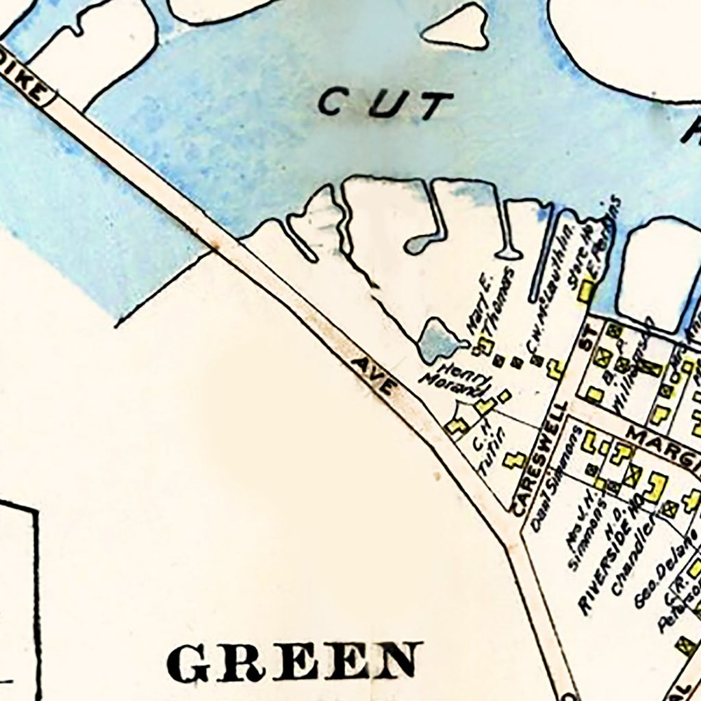 Vintage Map of Green Harbor Town, Massachusetts 1903