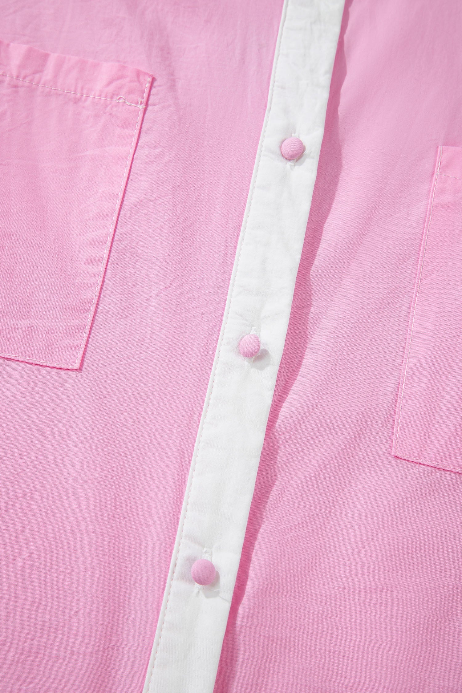 Floral Hollow Out Contrast Patchwork Shirt