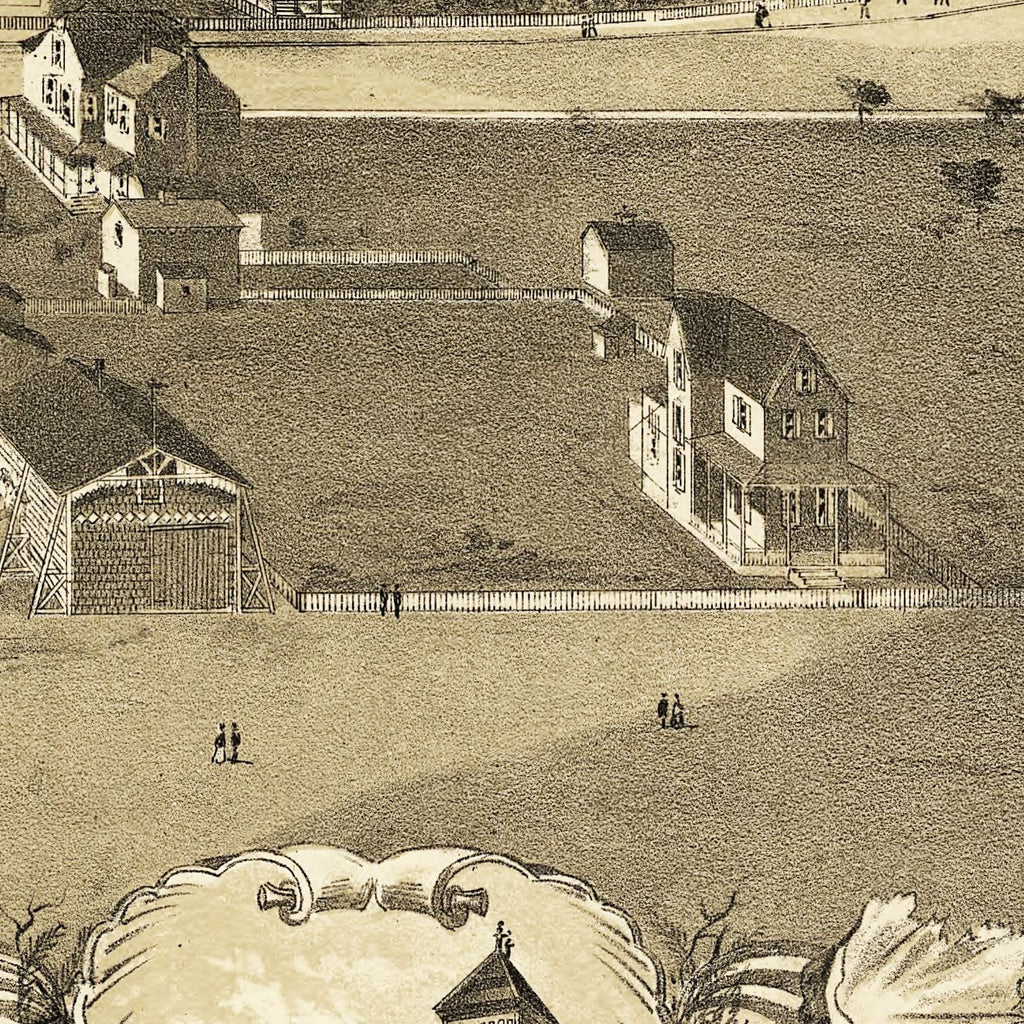 Vintage Map of Atlantic City, New Jersey 1880