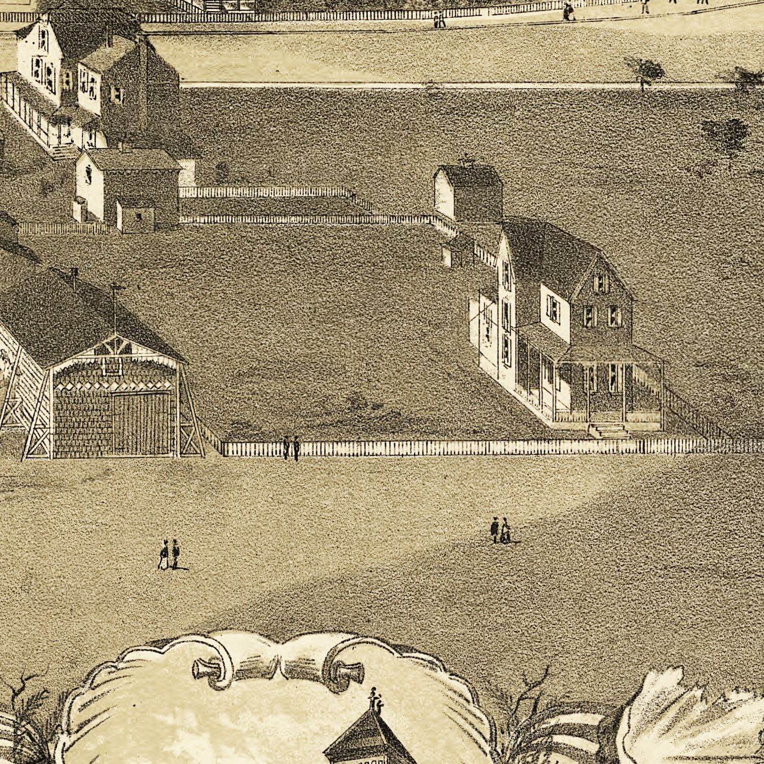 Vintage Map of Atlantic City, New Jersey 1880