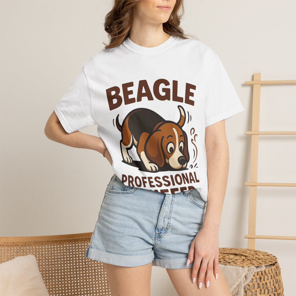 Beagle Professional Sniffer T-Shirt - Cute Cartoon Dog Tee for Beagle Lovers