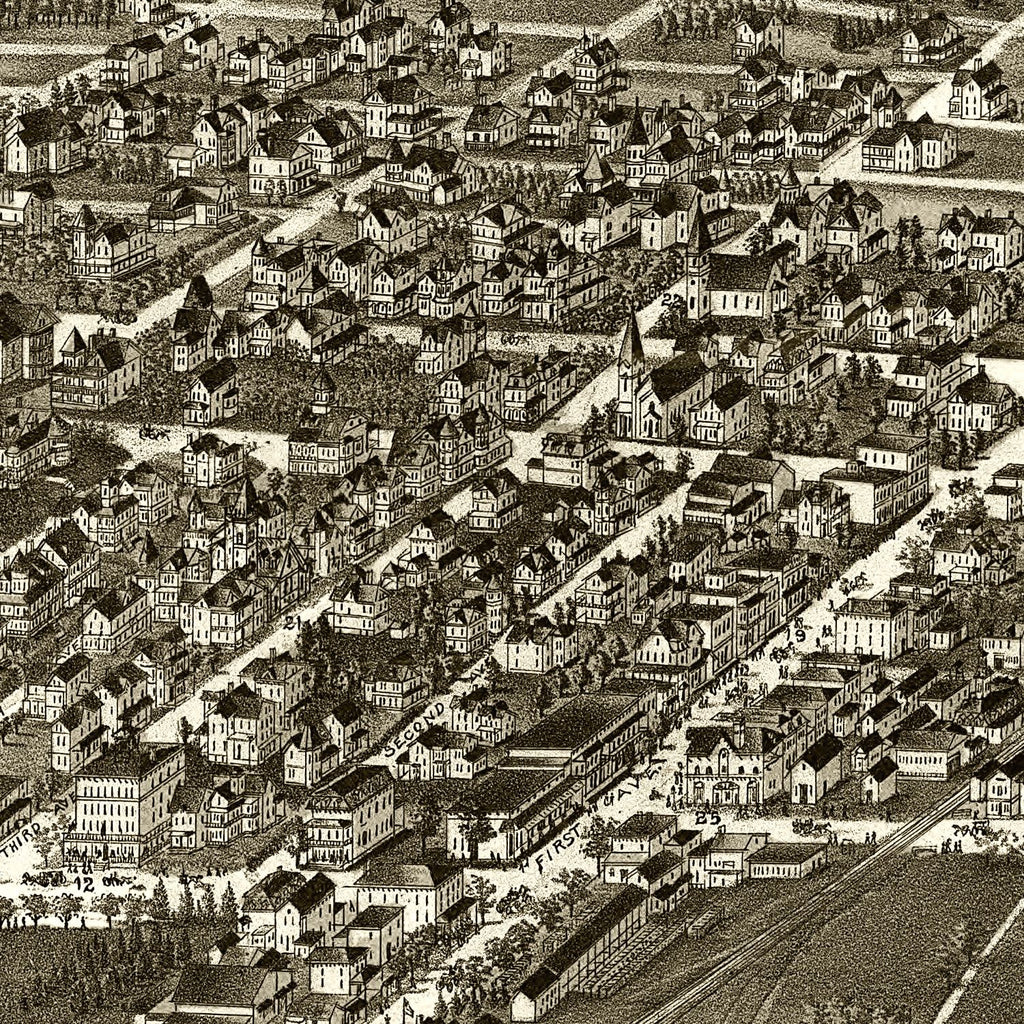 Vintage Map of Atlantic Highlands, New Jersey 1894