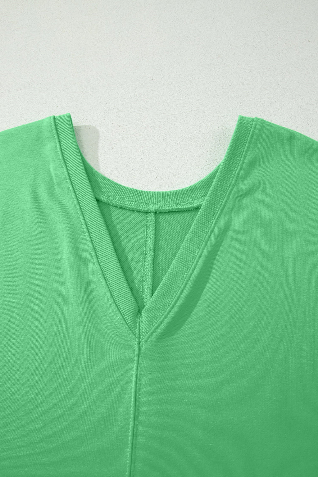Solid Raw Edge 3/4 Sleeve Pocketed Loose Romper