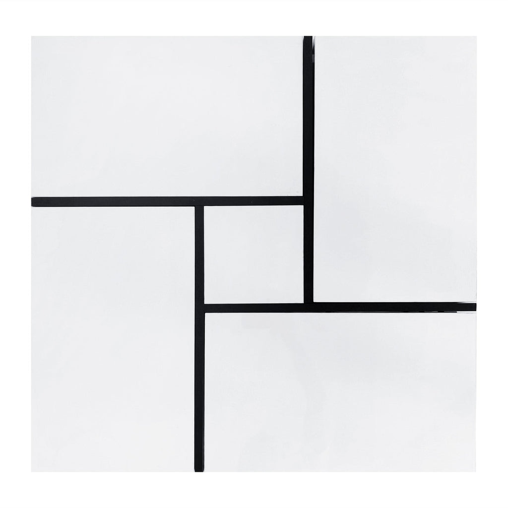 ON-TREND Unique Design Coffee Table with 4 Hidden Storage Compartments, Square Cocktail Table with Extendable Sliding Tabletop, UV High-gloss Design Center Table for Living Room, 31.5'x 31.5'