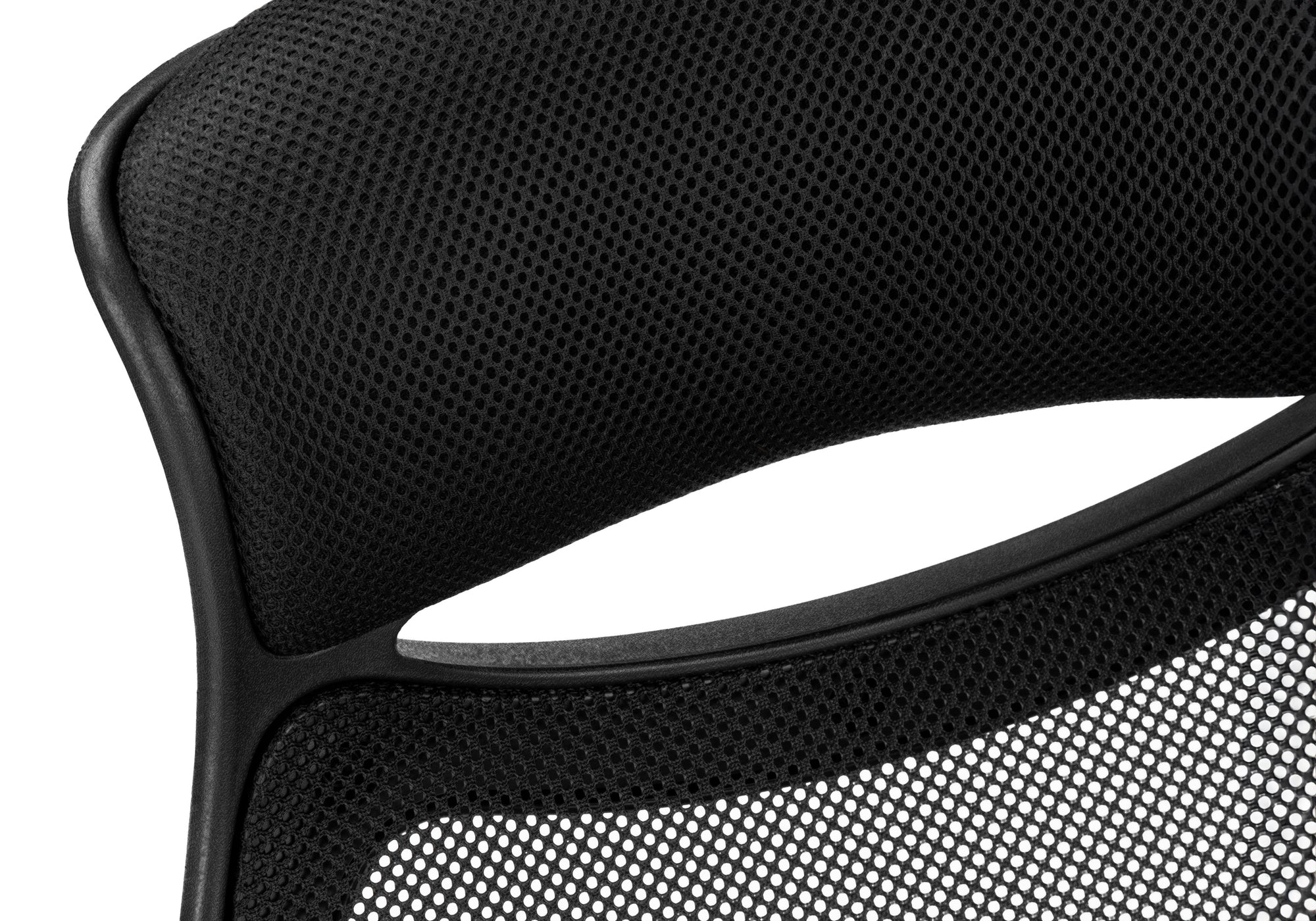 Office Chair, Adjustable Height, Swivel, Ergonomic, Armrests, Computer Desk, Work, Black Mesh, Chrome Metal, Contemporary, Modern
