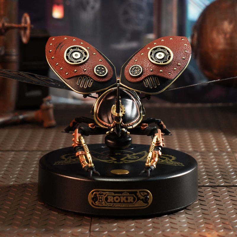 Rokr Metal 3D Puzzle – Rhinoceros Beetle Mechanical Model DIY Kit