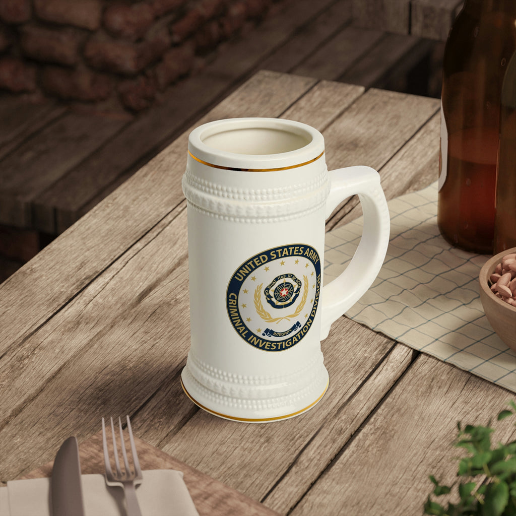 Army CID Badge and Seal Beer Stein Mug