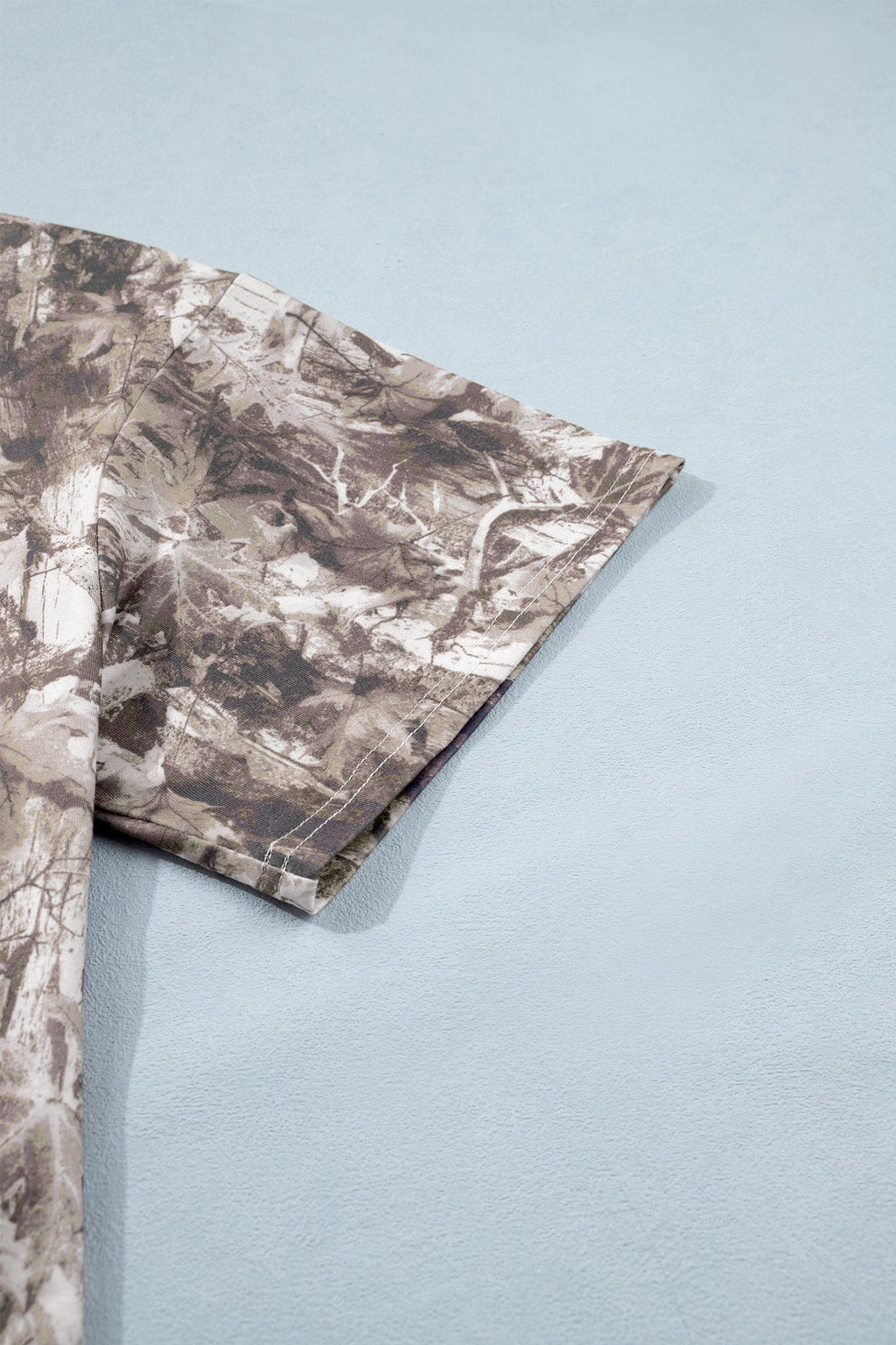 Plus Size Woodland Camo Short Sleeve T-Shirt