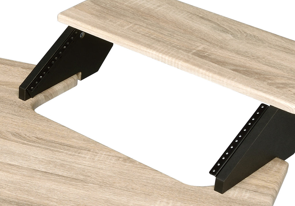 83' Eleazar Natural Oak Finish Music Recording Studio Desk