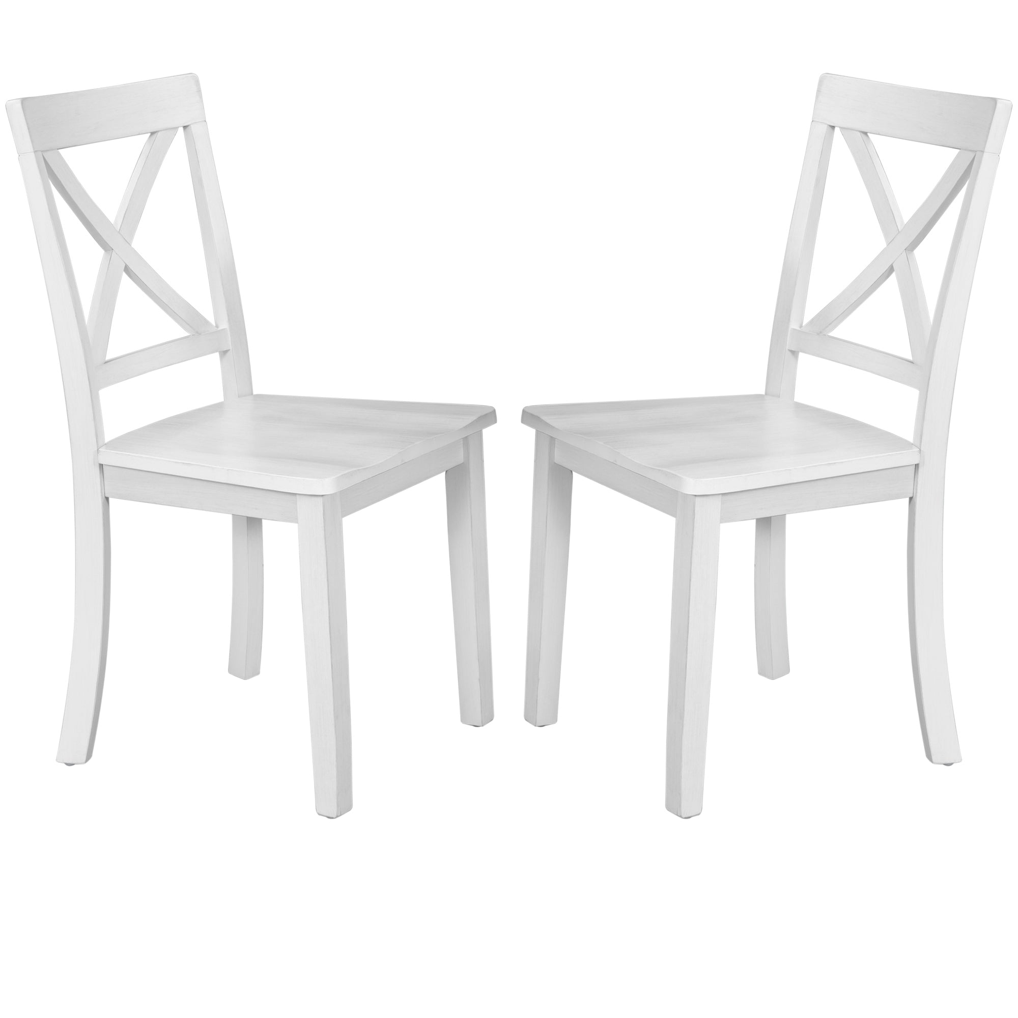 Orisfur. 5 Pieces Dining Table and Chairs Set for 4 Persons, Kitchen Room Solid Wood Table with 4 Chairs