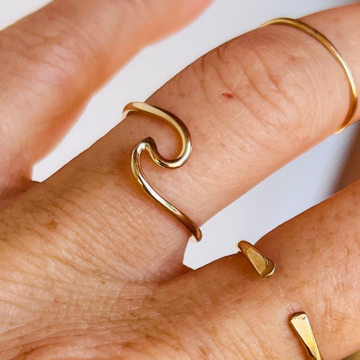 14K Gold filled OCEAN WAVE RING