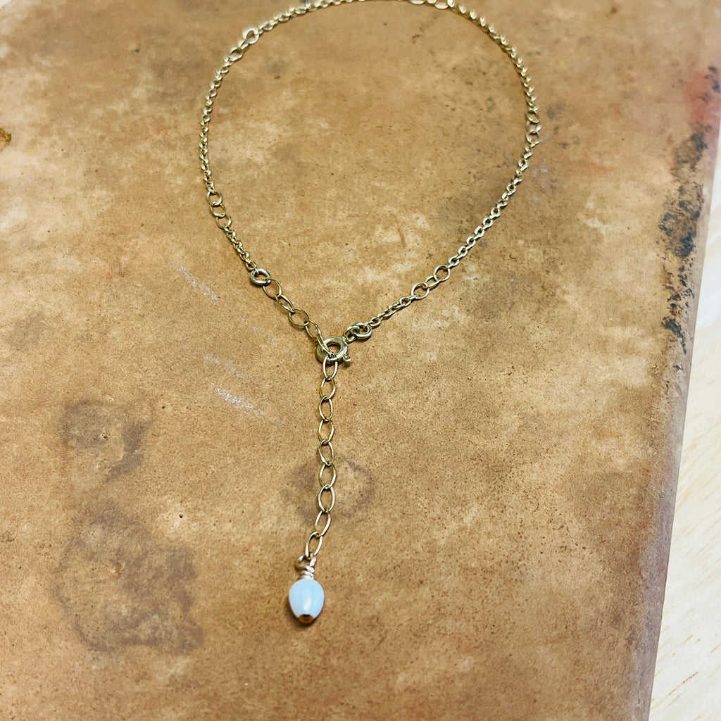 14k gold filled LINX PEARL ANKLET