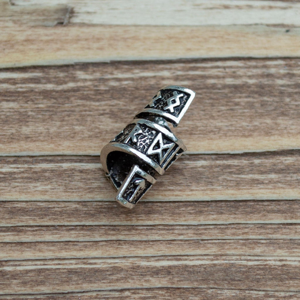 Rune Beard Rings – Elder Futhark Viking Beard Beads (8-Pack)