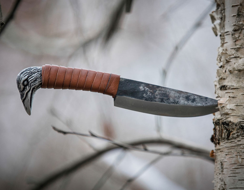 Viking Raven Knife – 5.5" Carbon Steel Blade