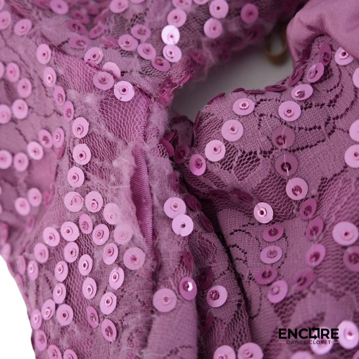 Sequin & Lace Elegance Biketard