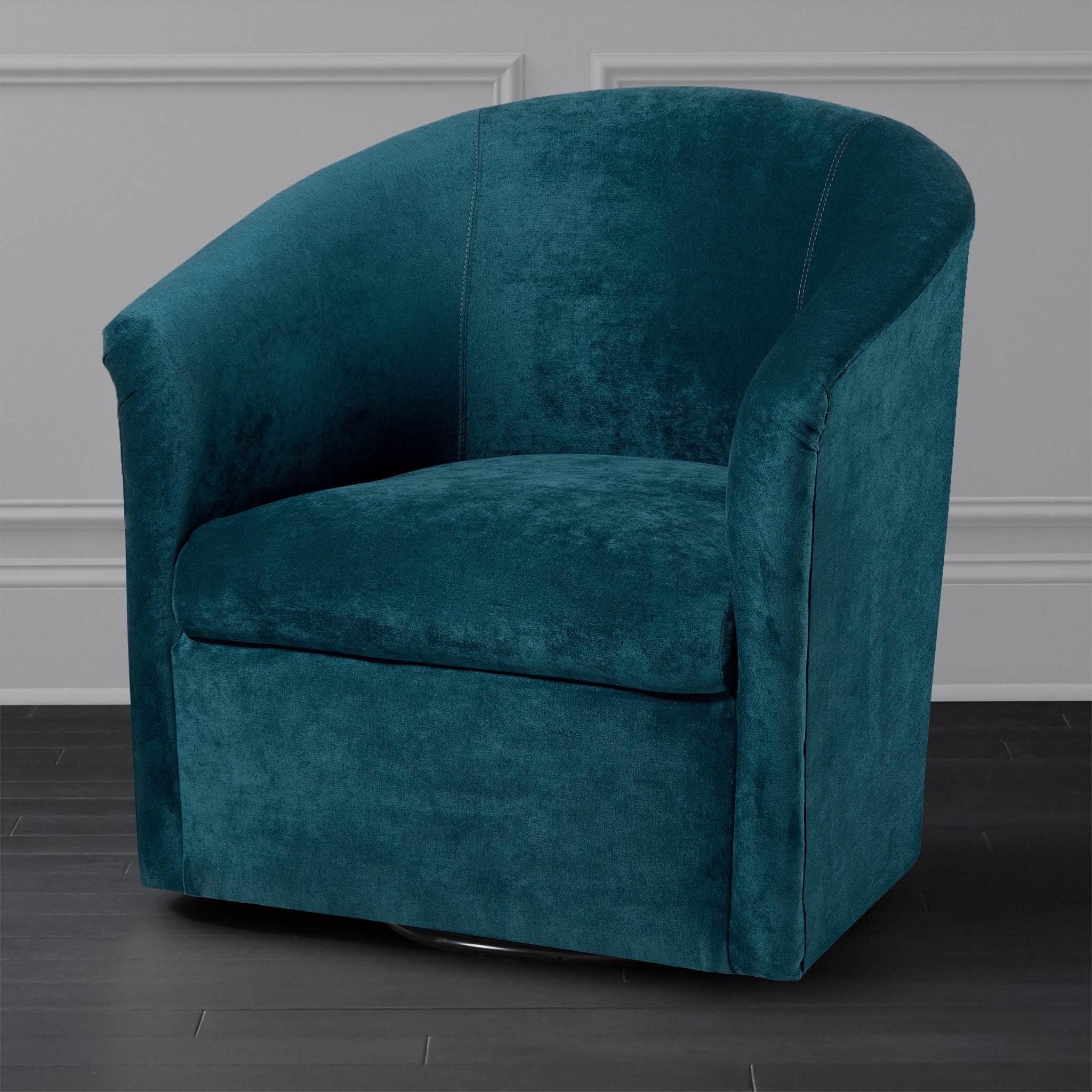 Eden - Swivel Chair With Upholstery And Hardwood Frame