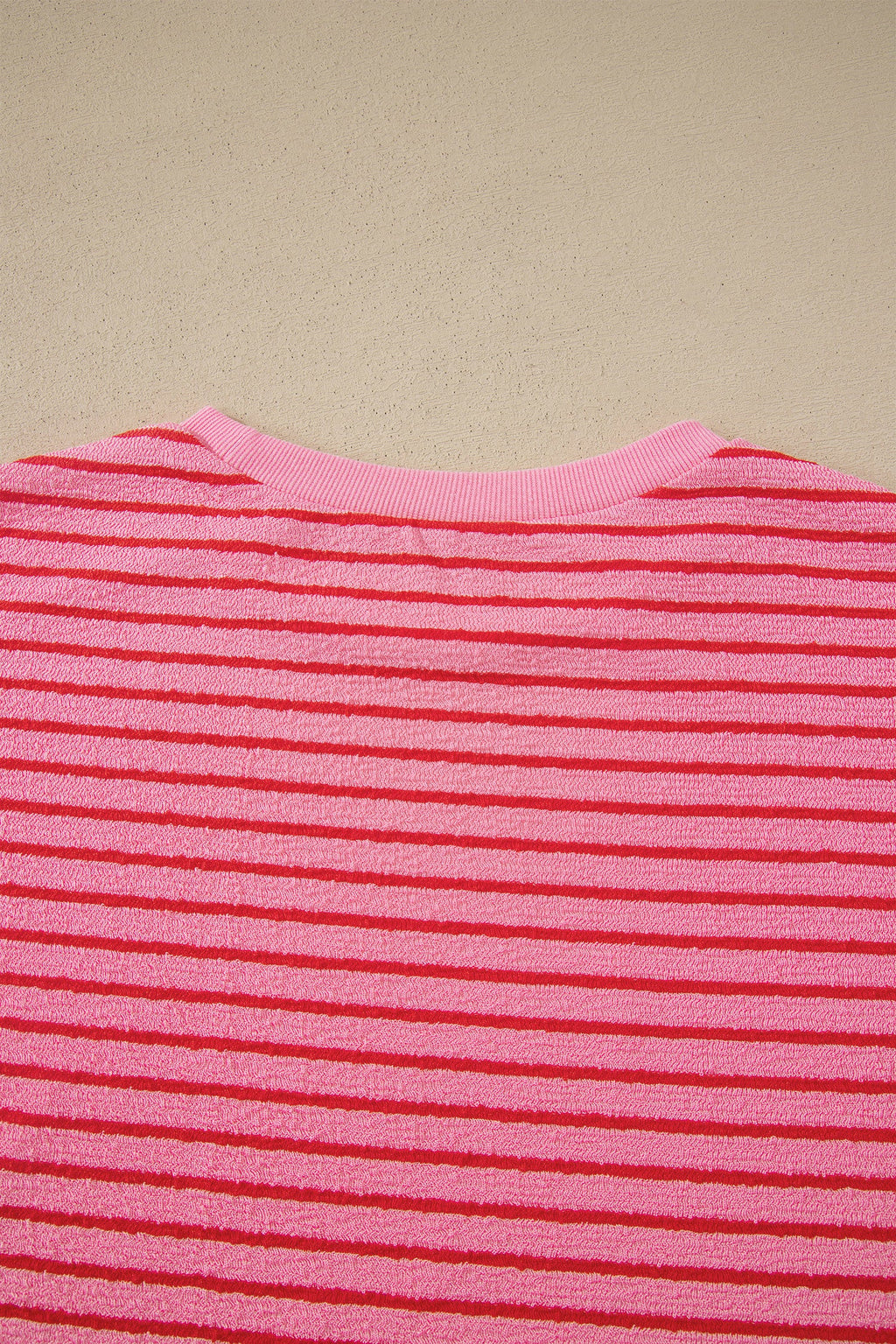 Stripe Side Split Tee & Drawstring Shorts Set