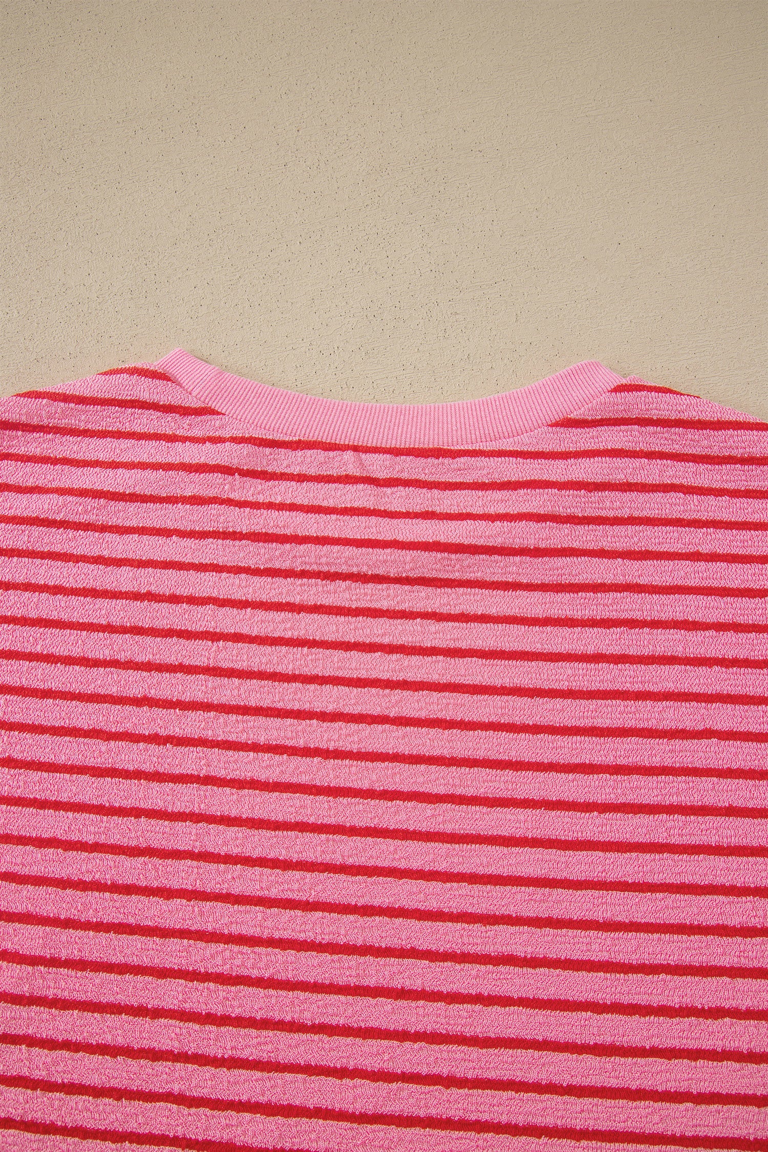 Stripe Side Split Tee & Drawstring Shorts Set