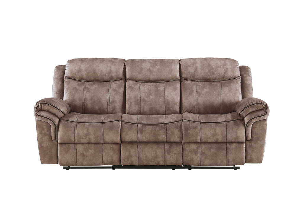 Zubaida - Two Tone Recliner Sofa With USB Port Drop Down Table