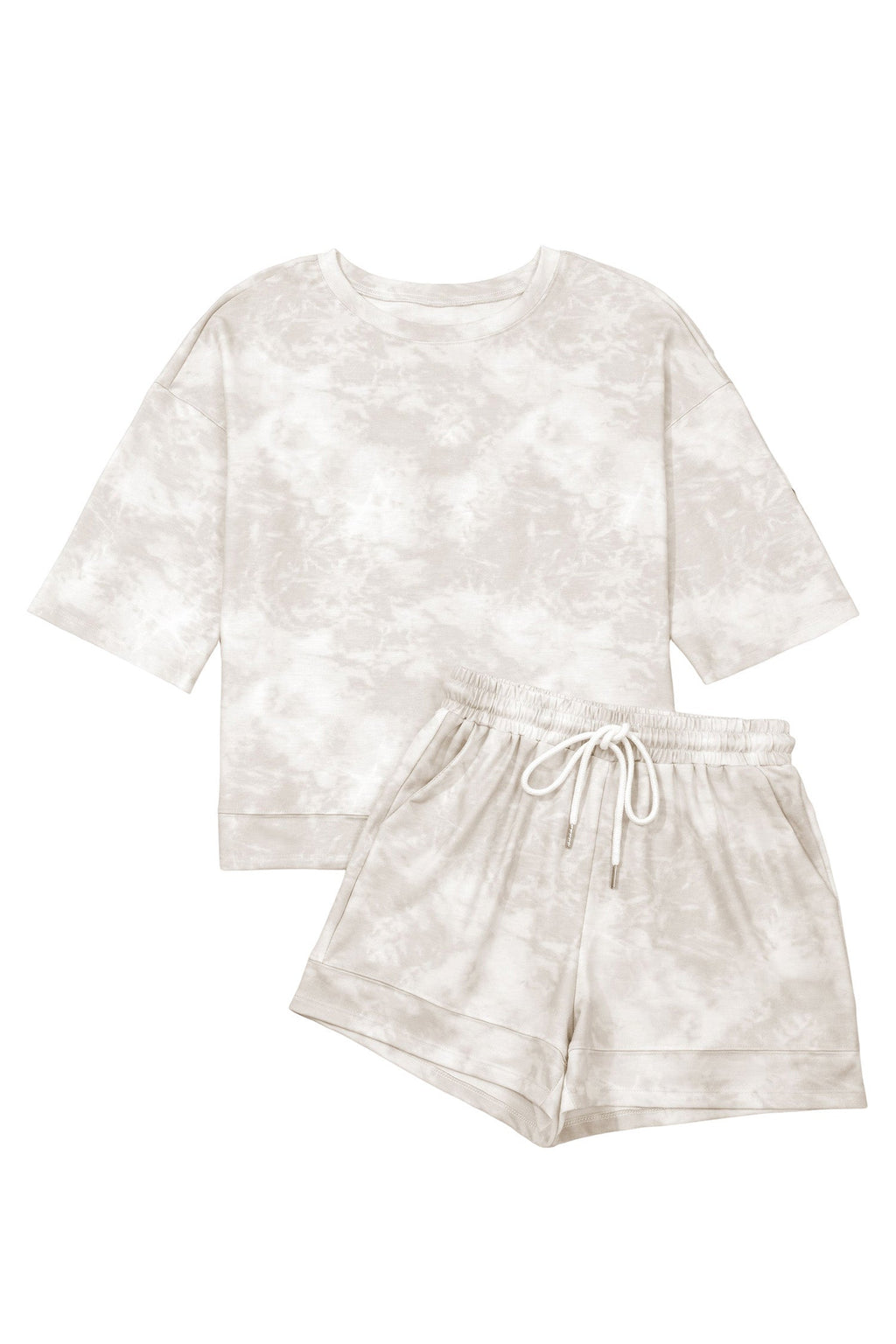 Tie Dye 3/4 Sleeve Top and Shorts Set