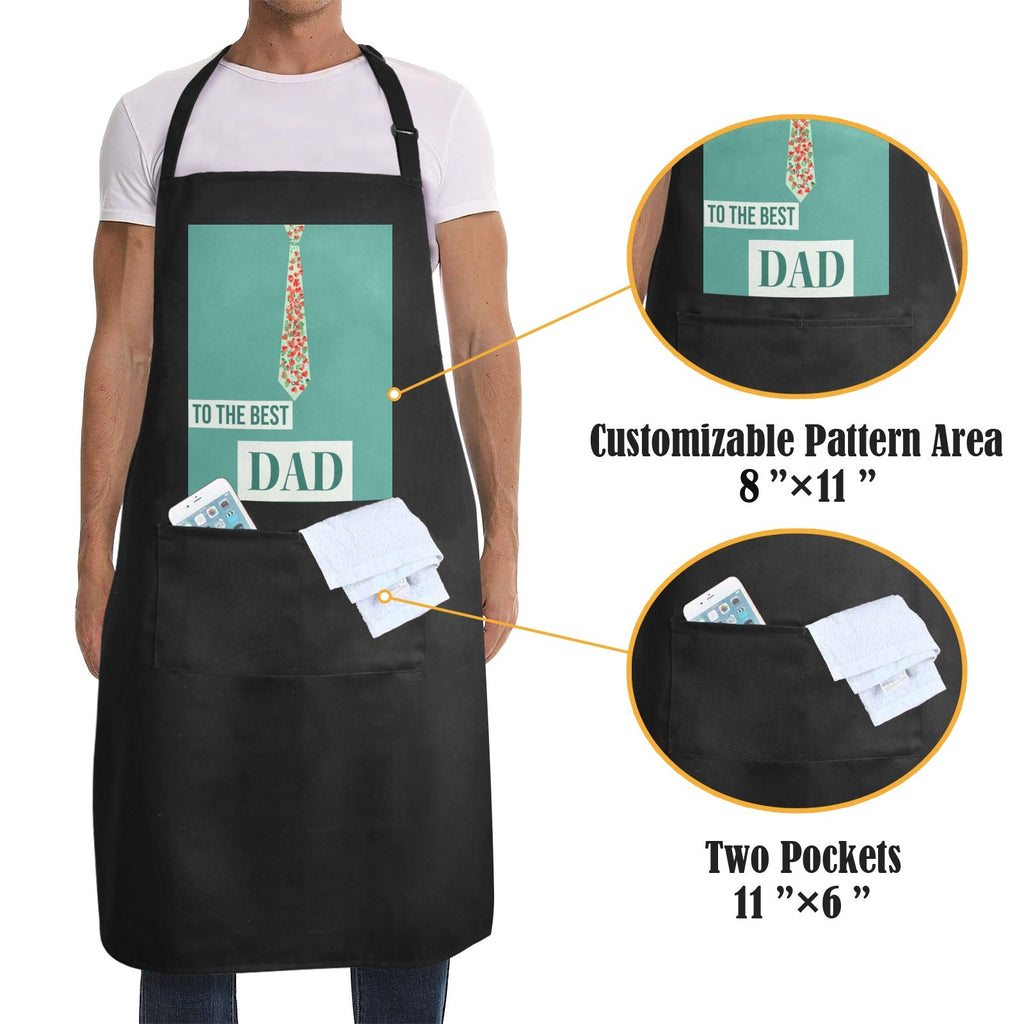 Best Dad Ever Polka Dots Custom Apron for Men (Made in USA)