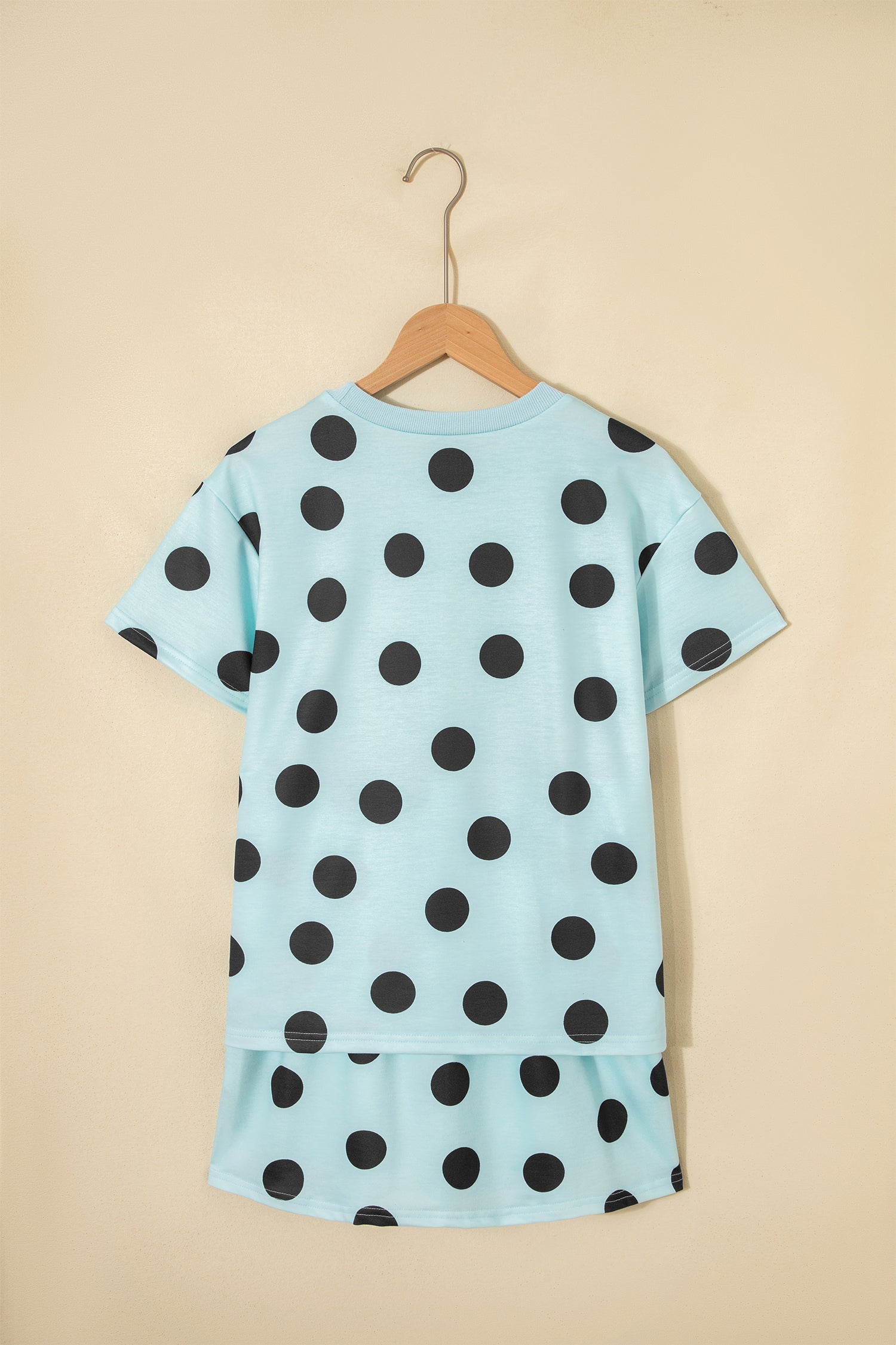Polka Dot Short Sleeve Top & Mini Skort Set