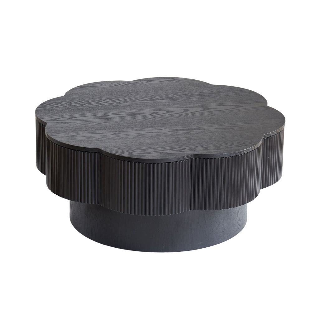 Modern Plum Blossom Shaped Coffee Table With Storage