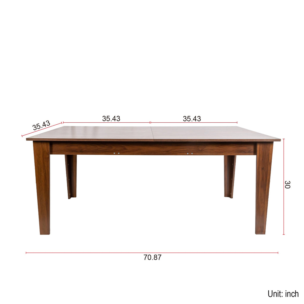 Dining Table , 106.3 in  Large Extendable Kitchen Table