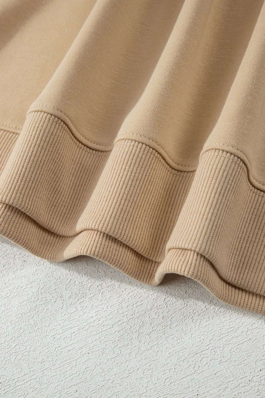 Solid Tee & Wide Leg Raw Hem Pants Set