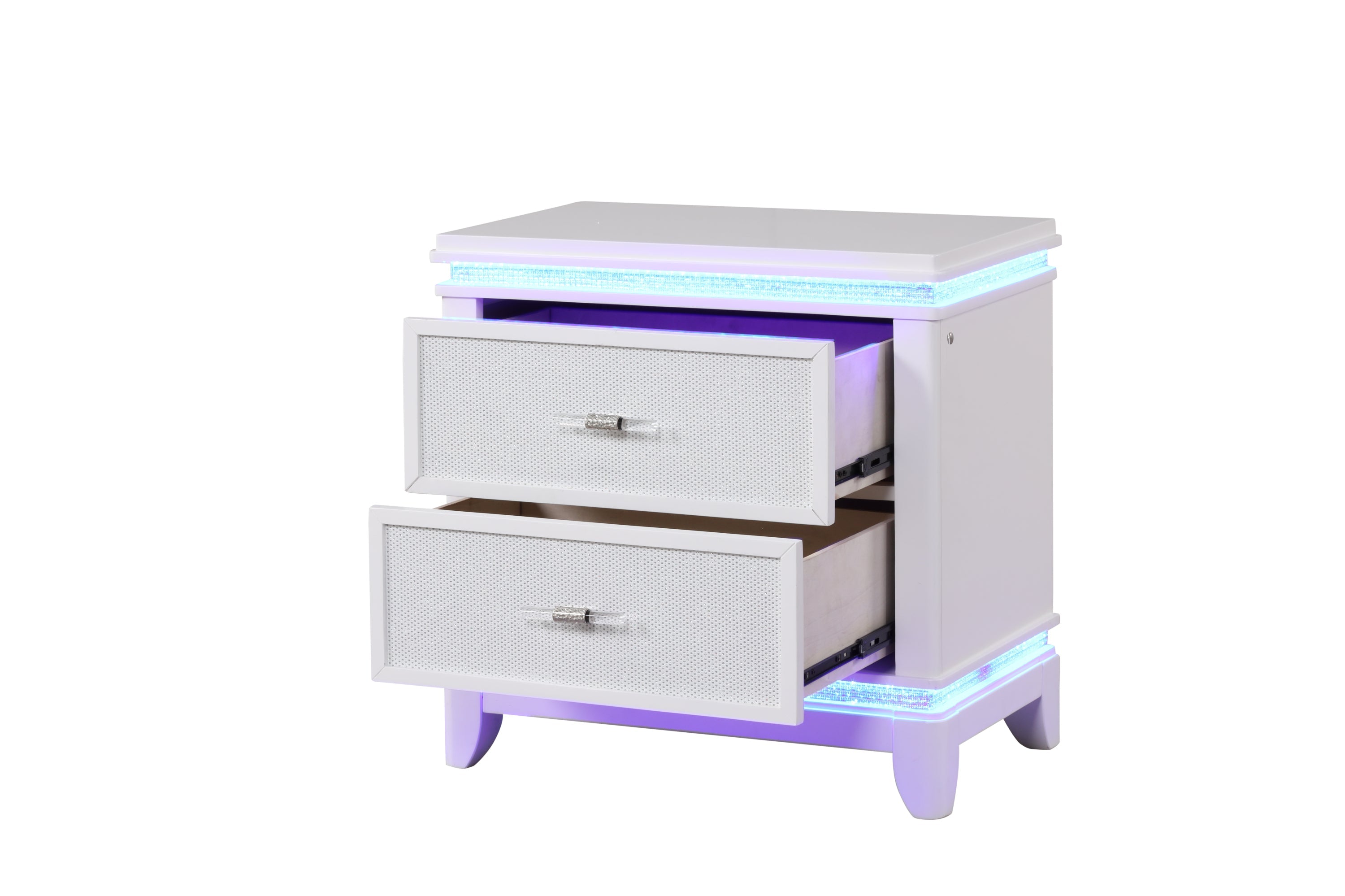 OPIUM King 5 Pc Bedroom set in Milky White(NJ INVENTORY)