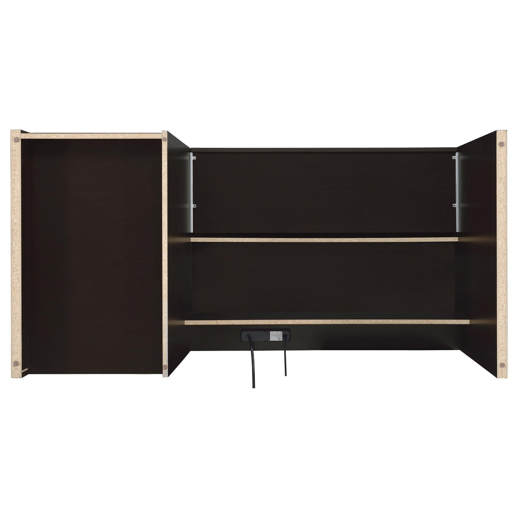 Halston Cappuccino 3-Drawer Office Computer Desk