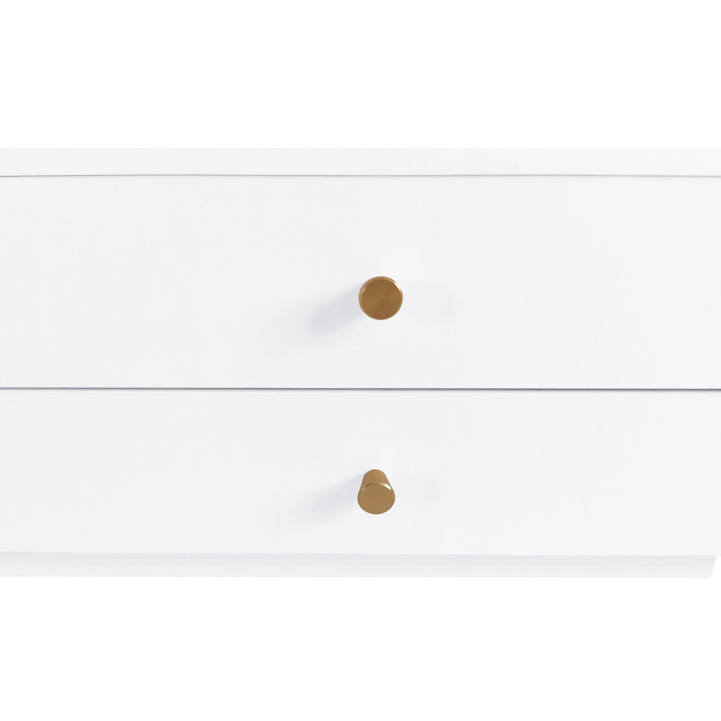 ON-TREND Luxurious TV Stand with Fluted Glass Doors, Elegant and Functional Media Console for TVs Up to 95'', Tempered Glass Shelf TV Cabinet with Multiple Storage Options, White