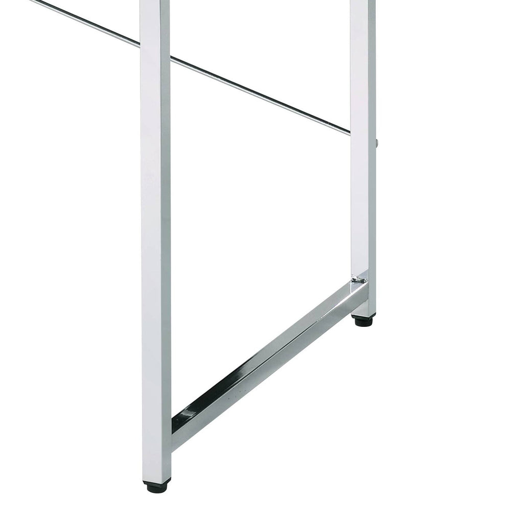 Tennos White & Chrome Finish Writing Desk