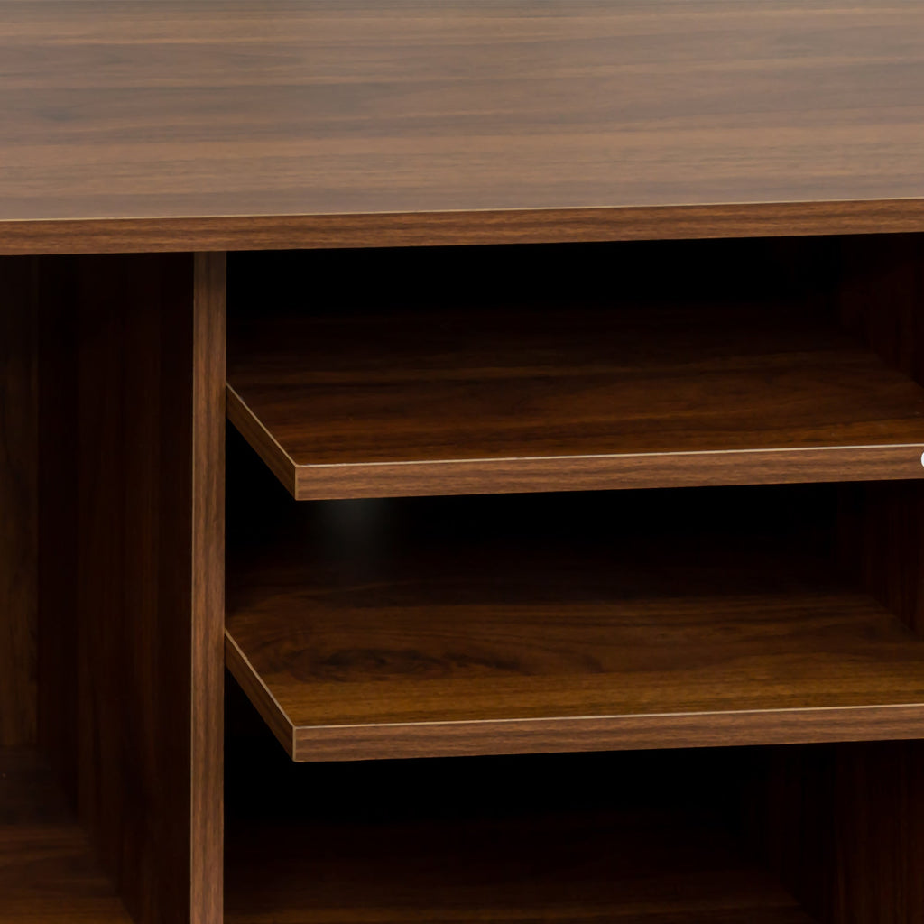 TV Stand Use in Living Room Furniture with 1 storage and 3 shelves Cabinet