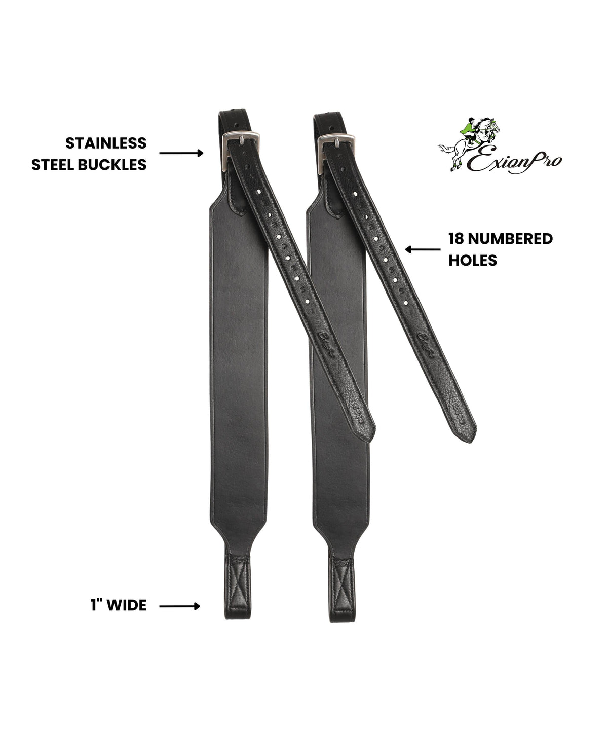 ExionPro Wide Stirrup Leathers