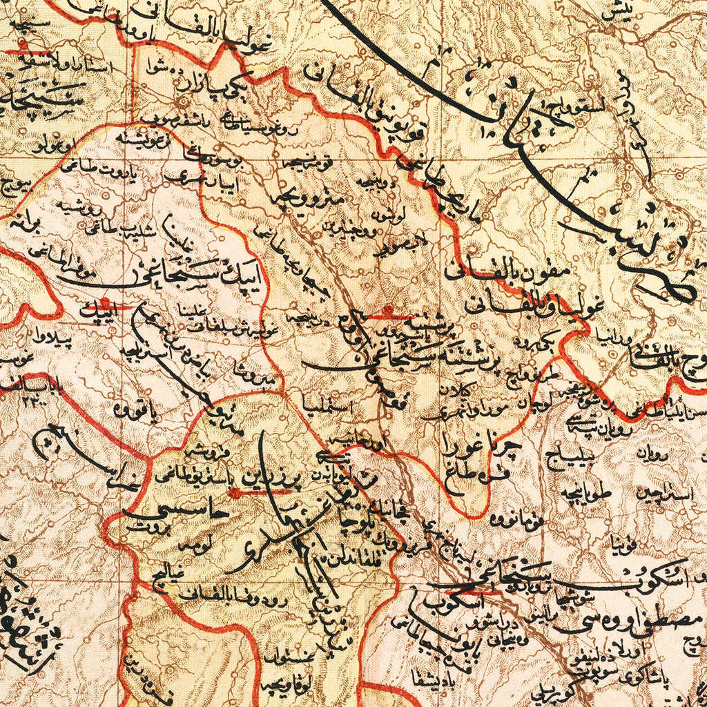 Vintage Map of Ghoso Region, 1909