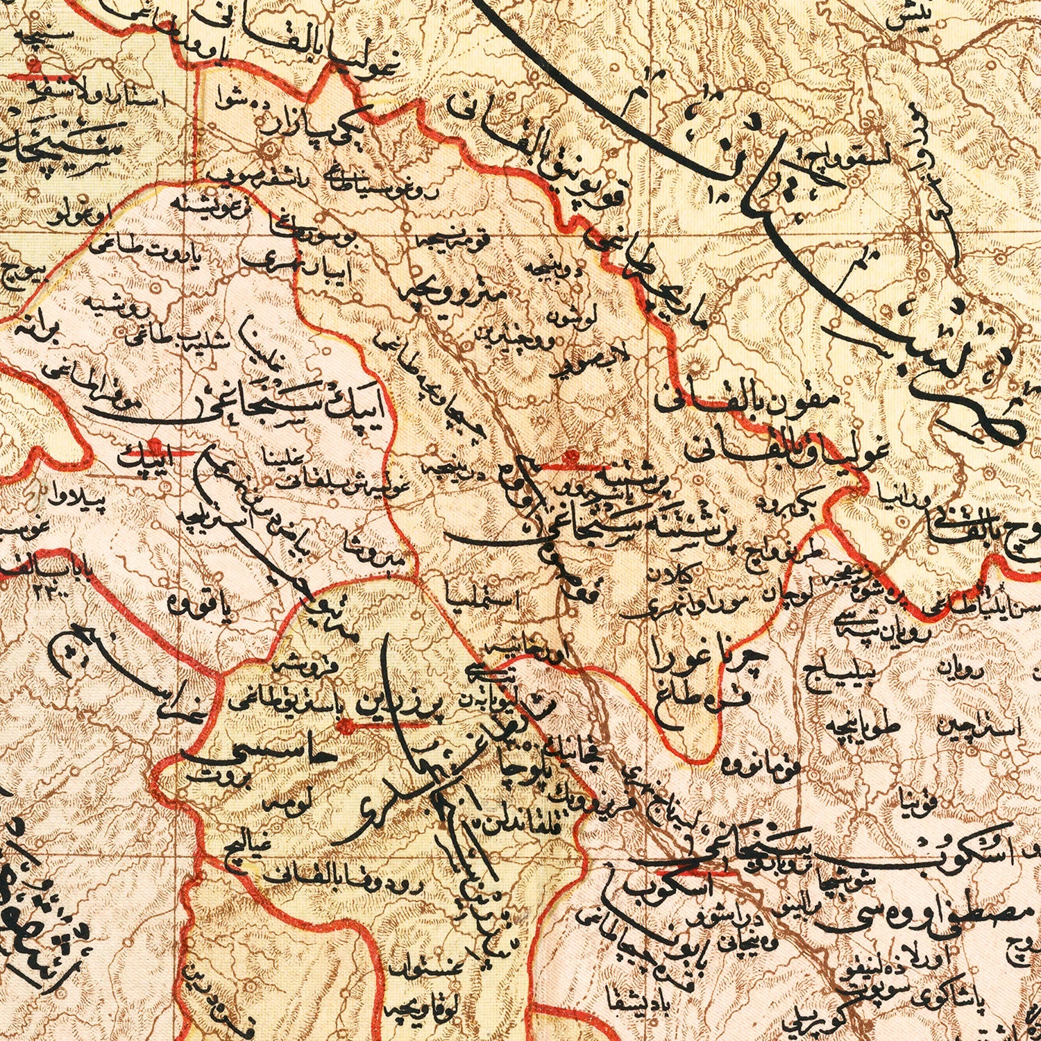 Vintage Map of Ghoso Region, 1909